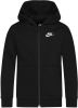 Nike Kids Nike Sportswear Club Hoodie met rits voor kids Carbon Heather/Smoke Grey/White Kind online kopen