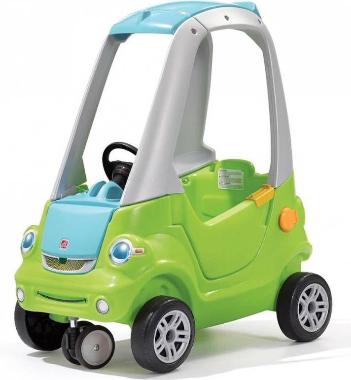 Step2 Loopauto met zwenkwiel groen en grijs 845100