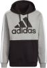 Adidas Performance Senior hoodie grijs melange/zwart online kopen
