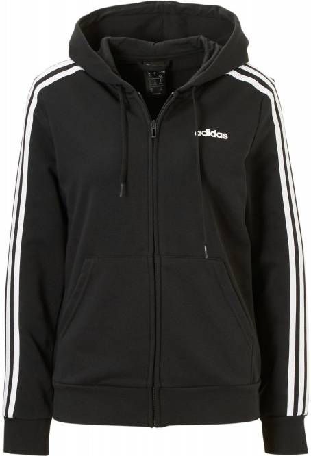 Adidas performance Sweat-shirt met ritssluiting en kap Essentials 3-stripes  - Jassenshoponline.nl