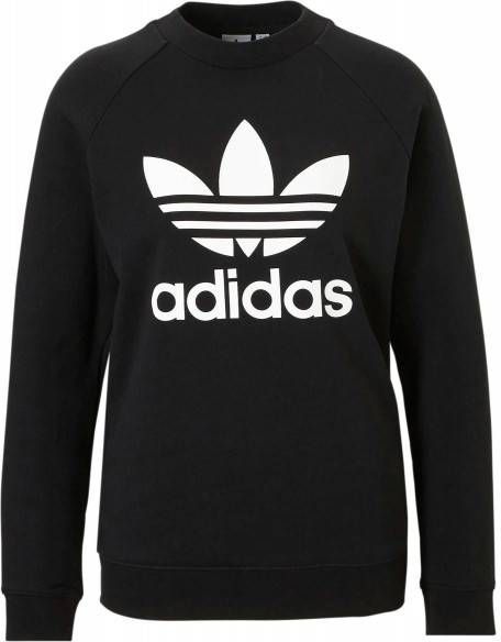Adidas Originals 3-Stripes Trefoil Crew Sweatshirt Dames Zwart Dames -  Jassenshoponline.nl