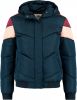 America Today Junior gewatteerde winterjas Jara donkerblauw/rood/roze online kopen