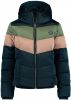 America Today Junior gewatteerde winterjas Jess donkerblauw/army groen/roze online kopen