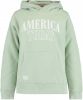 America Today Junior sweater Skye met logo mintgroen online kopen