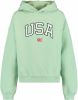America Today Junior hoodie Sofia Jr met tekst mintgroen online kopen