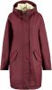 America Today Dames Lange Regenjas Van Gerecycled Polyester Teddy Rood online kopen