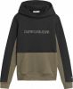 Calvin klein JEANS hoodie Boys Pullovers & Sweats met logo zwart/olijfgroen online kopen
