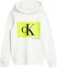 Calvin Klein Momogram hoodie van biologisch katoen met logoborduring online kopen