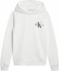 Calvin klein JEANS hoodie met logo wit/zwart online kopen