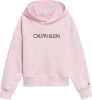 Calvin Klein Hoodie INSTITUTIONAL CROPPED HOODY in iets verkort model online kopen