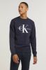 Calvin klein JEANS sweater Iconic met logo donkerblauw online kopen