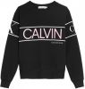 CALVIN KLEIN JEANS sweater met logo zwart/roze/wit online kopen