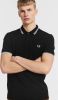 Fred Perry M3600 slim fit polo van piqu&#xE9; katoen met getipte details online kopen