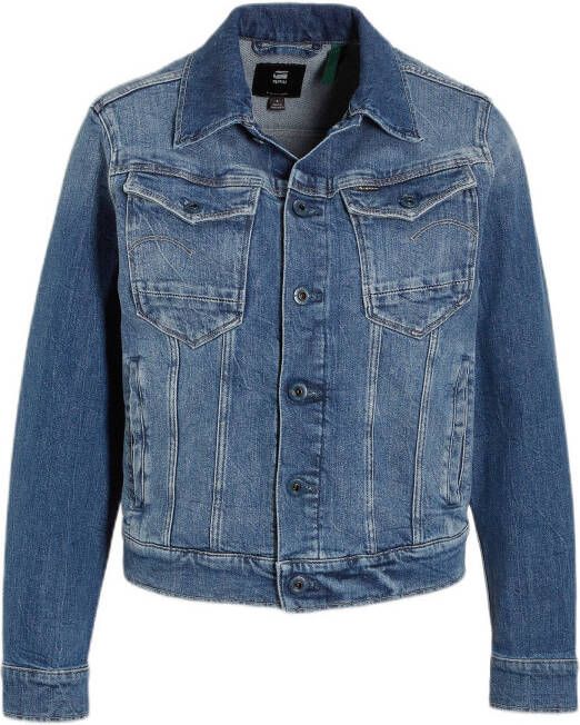 G-Star G Star RAW Jeansjack Arc 3D Jacket met opgestikte klepzakken met lusknoopjes online kopen