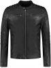 Goosecraft Jacket965 Bikerjack van schapenleer met doorgestikte details online kopen