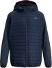 JACK & JONES JUNIOR gewatteerde tussenjas JJEMULTI donkerblauw/donkerrood online kopen