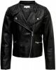 Only ! Meisjes Jasje -- Zwart Polyurethaan/viscose/polyesther online kopen