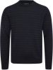 Matinique fijngebreide trui met wol donkerblauw online kopen