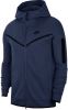 Nike Sportswear Tech Fleece Hoodie met rits voor heren Blauw online kopen