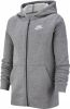 Nike Kids Nike Sportswear Club Hoodie met rits voor kids Carbon Heather/Smoke Grey/White Kind online kopen