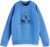 Scotch and Soda Truien Boys Regular fit artwork sweatshirt Blauw online kopen