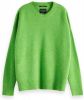 Maison Scotch Crewneck knit toxic green Gebreide Truien Groen online kopen