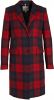 Tommy Hilfiger geruite coat WOOL BLEND CHECK CLASSIC COAT met wol 0qp joanna chk / primary red online kopen