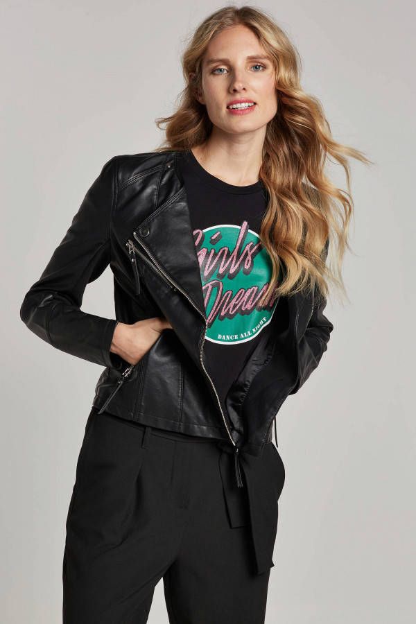 Vero Moda Vmria FAV Short Faux Leather Jacket: Black | Freewear Zwart online kopen