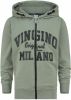 Vingino Essentials vest met logo licht army groen/zwart online kopen